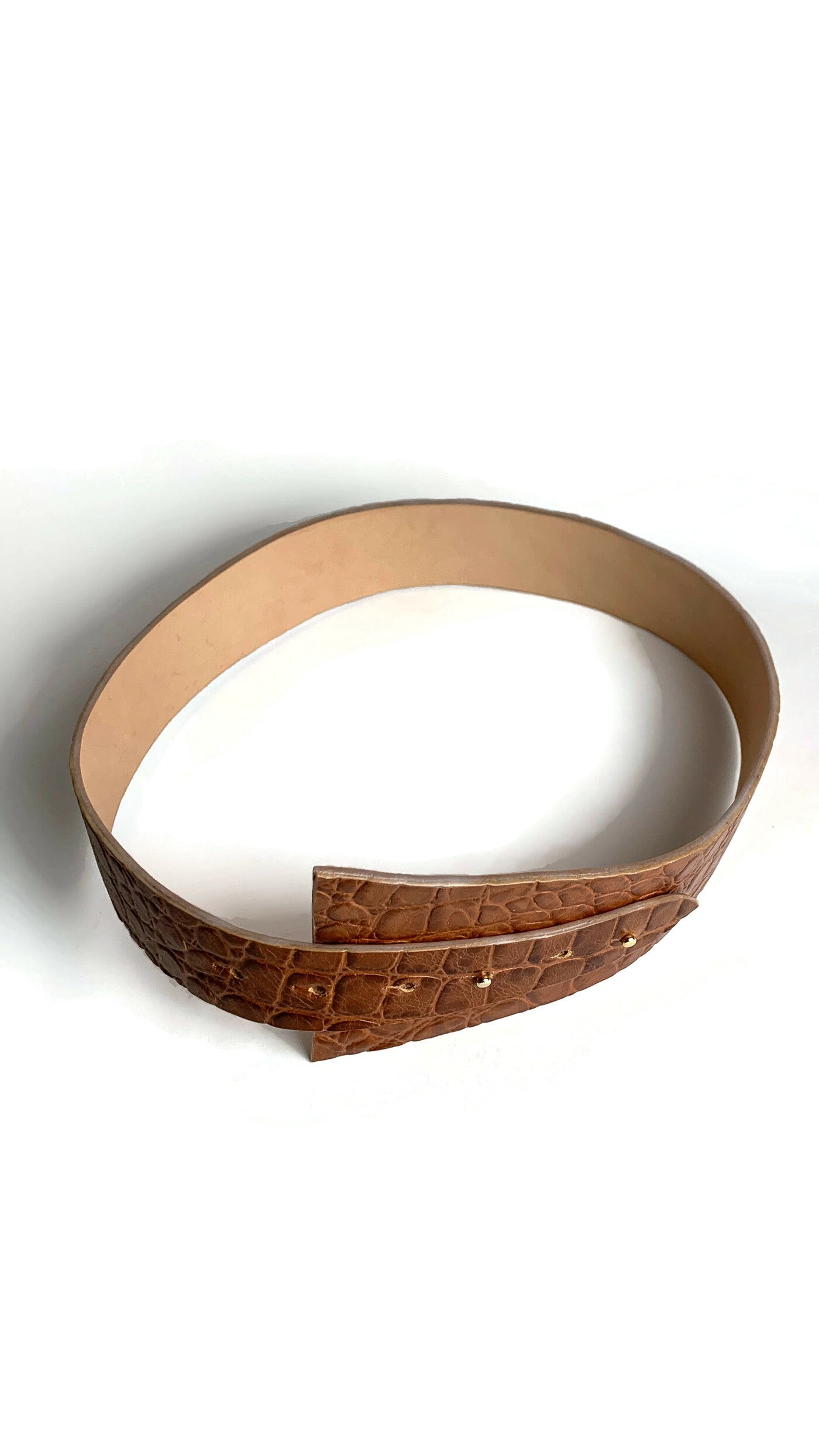 Corneliani leather buckle belt - Brown